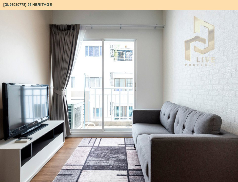 รูป DL26030778 ให้เช่าคอนโด 59 เฮอริเทจ (59 Heritage ) ใกล้ BTS ทองหล่อ พร้อมเข้าอยู่ โทรด่วน 0614453194 LineID @162cjixi - รูปที่ 11/12