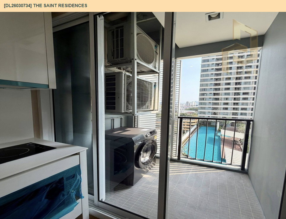รูป DL26030734 ให้เช่าคอนโด เดอะ เซนต์ เรสซิเดนซ์ (The Saint Residences) ใกล้ MRT พหลโยธิน พร้อมเข้าอยู่ โทรด่วน 0656133286 LineID @534wlwof - รูปที่ 6/7