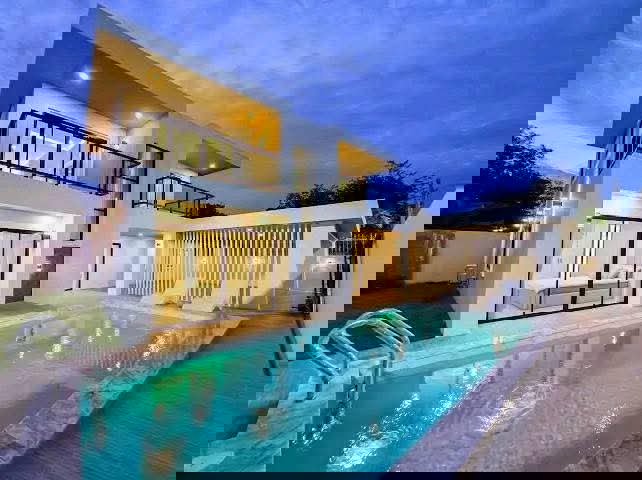 รูป บ้านพูลวิลล่าหรู ฝั่งทะเล จอมเทียน เทพประสิทธิ์ - รูปที่ 5/12
