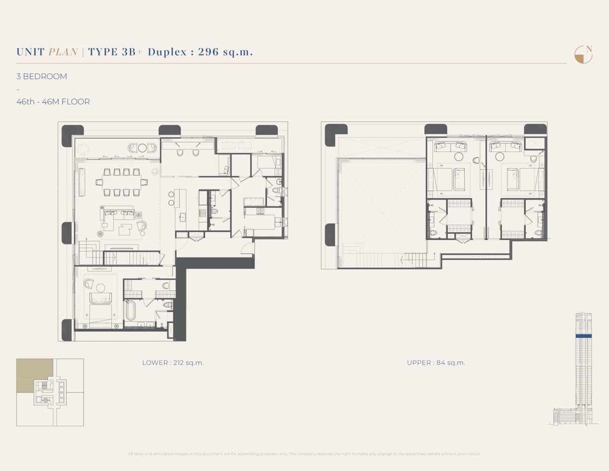 รูป KingsQuare Residence 3 bedrooms, for sale - รูปที่ 20/47