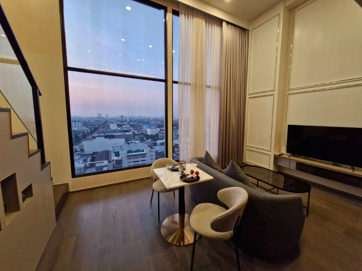 picture [Rent 65k] Park Origin Ratchathewi | 2BR Duplex 60sqm | 19th Floor | High Ceiling | 400m to BTS - 10/16