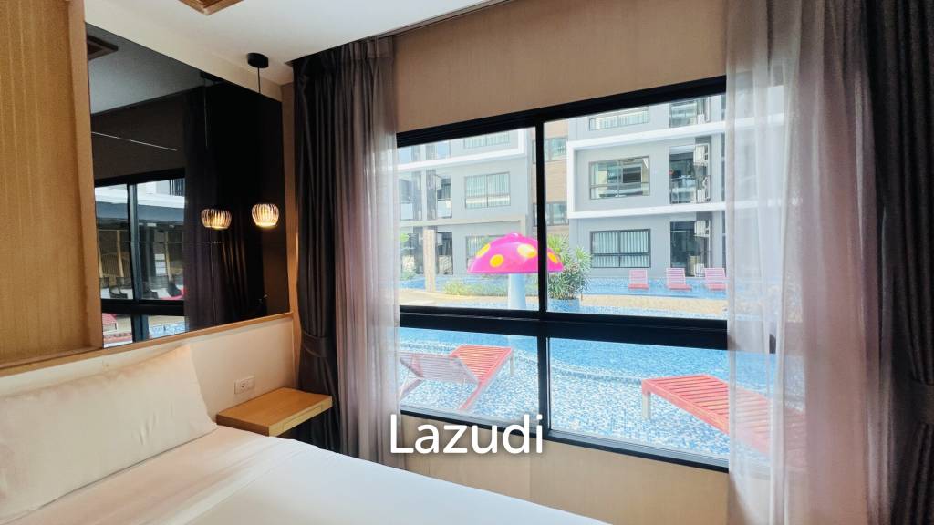 รูป คอนโด 30.5 ตร.ม. ใจกลางหัวหิน ห้องนอนวิวสระว่ายน้ำ ชั้น 2 ใกล้เมือง - รูปที่ 2/15