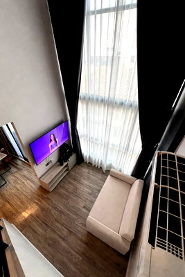 เช่าคอนโด ไทวัสดุ ศาลายา : 🔸ให้เช่า​ ห้อง​ Duplex​ 2 ชั้น​ 15,000/เดือน​ ตึก​ C​ ชั้น​ 7  พท.29 ตรม.เฟอร์นิเจอร์​, คฟฟ.ครบ