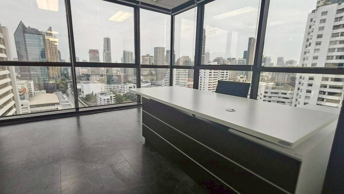 รูป HR3329FOR RENT ออฟฟิศพร้อมอยู่ วิวเมือง ถนนเพชรบุรีตัดใหม่ (ใกล้ MRT เพชรบุรี) พื้นที่ 120.80 ตร.ม. | กั้นห้องเรียบร้อย | ฟรีค่าส่วนกลาง  - รูปที่ 11/11