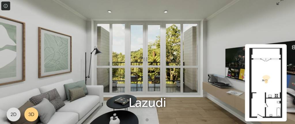 picture Studio 1 Bath 36 SQ.M. Serene Condo Layan - 2/5