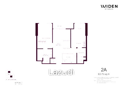 Condos for sale : 2 Bed 2 Bath 63.75 SQ.M. Widen By Sansiri