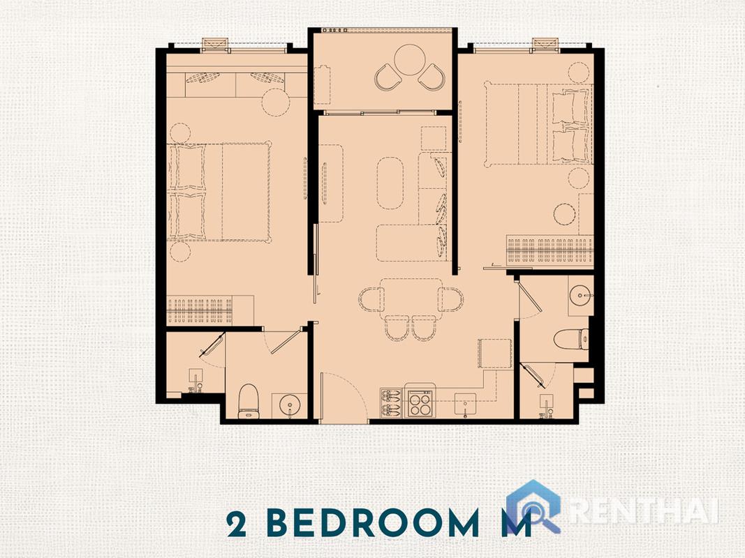 รูป สำหรับ ขาย คอนโด 2 ห้องนอน ที่ The Title Serenity Naiyang - รูปที่ 5/25