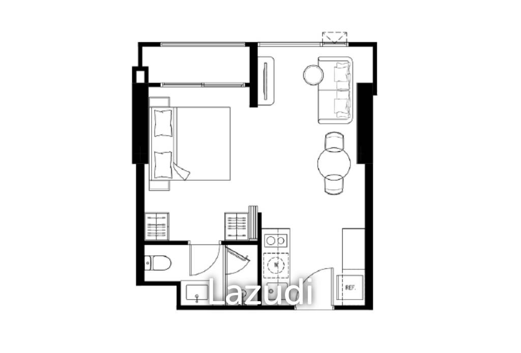 รูป 1 ห้องนอน 1 ห้องน้ำ 34 ตร.ม. เทตต์ พัทยา - รูปที่ 4/4