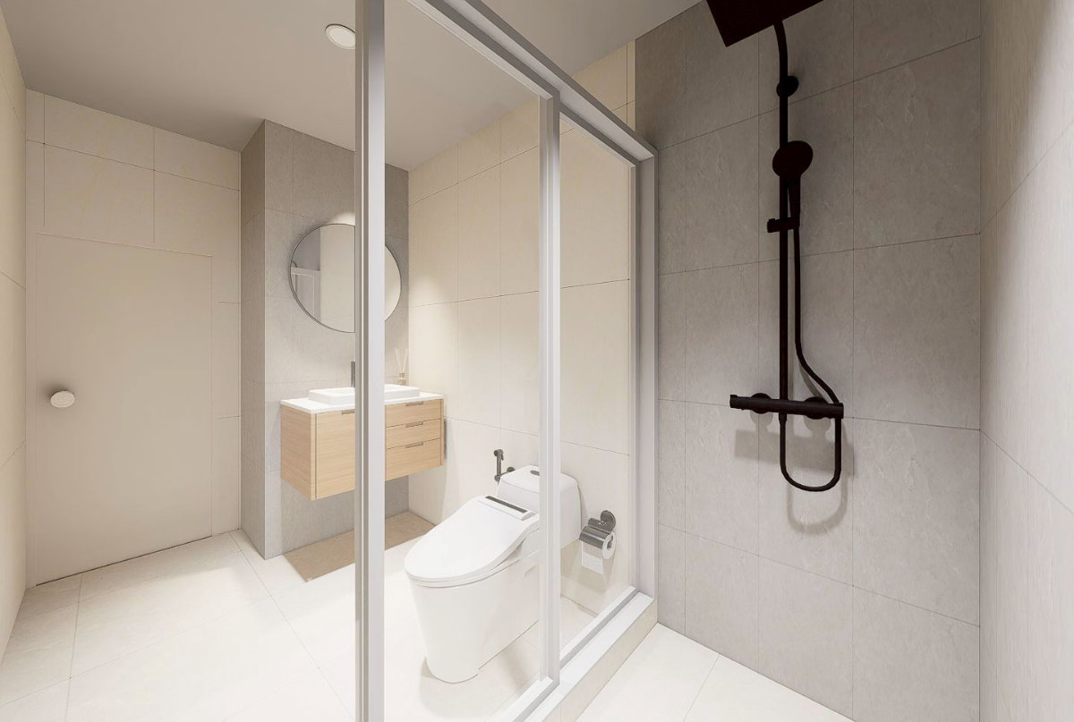 รูป เปิดตัวน้องใหม่ ขนาด 67 ตร.ม. ใกล้รถไฟฟ้าเพียง 150 เมตร คอนโดเเบบ 2 นอน 1 น้ำ - รูปที่ 23/37