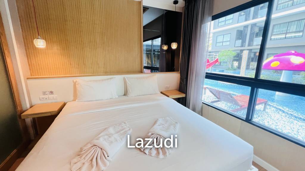 รูป คอนโด 30.5 ตร.ม. ใจกลางหัวหิน ห้องนอนวิวสระว่ายน้ำ ชั้น 2 ใกล้เมือง - รูปที่ 4/15