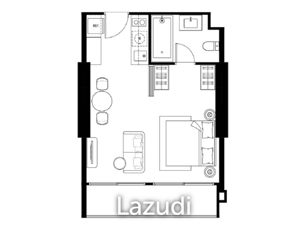 รูป 1 ห้องนอน 1 ห้องน้ำ 41.70 ตร.ม. เทตต์ พัทยา - รูปที่ 4/4