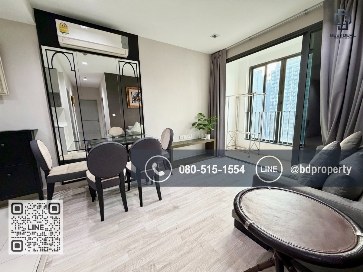 รูป Bestdeal ให้เช่าด่วน!!!ราคา 26,000/เดือน 2 ห้องนอน 55 sqm. เฟอร์นิเจอร์และเครื่องใช้ไฟฟ้าครบพร้อมเข้าอยู่ ใกล้MRT และ เซ็นทรัลพระราม 9 เพียง 80 ม. - รูปที่ 4/19