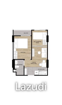 28.2 ตร.ม.  1 ห้องนอน  1 ห้องน้ำ คอนโดสำหรับ ขายใน กะทู้