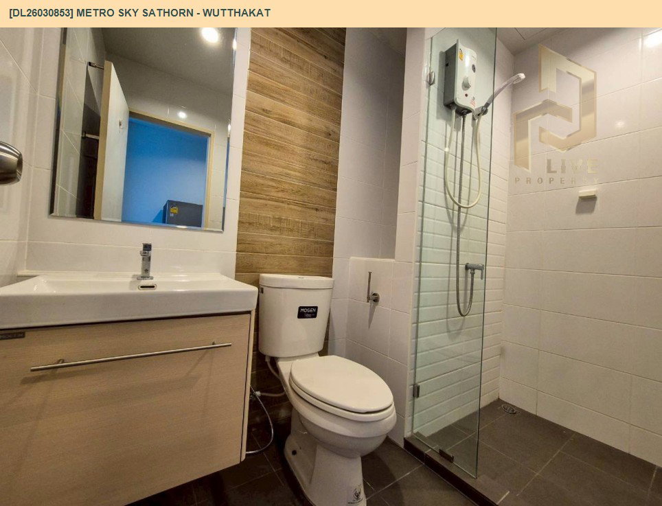 รูป DL26030853 ให้เช่าคอนโด เมโทร สกาย สาทร - วุฒากาศ (Metro Sky Sathorn - Wutthakat) ใกล้ BTS วุฒากาศ พร้อมเข้าอยู่ โทรด่วน 0842740999 LineID @523dslwi - รูปที่ 11/11