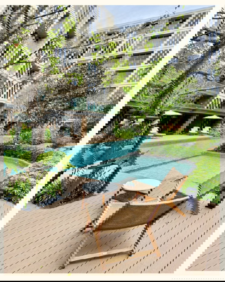 รูป ให้เช่า คอนโดห้องใหม่ เมคิน เฮ้าส์ วันเบดรูม ,วิวสระ, เดินไปเซ็นทรัลเฟสได้ - รูปที่ 9/13