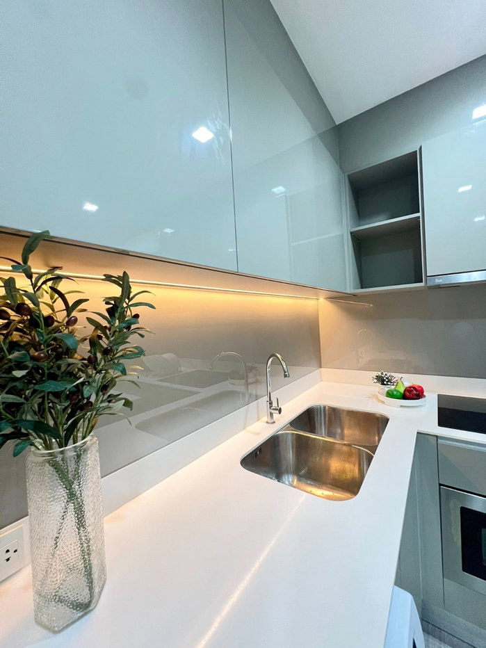 รูป ND0369  📌ปล่อยเช่าคอนโดหรูติดแม่น้ำ Politant Rive 📌ตกแต่งครบพร้อมอยู่ - รูปที่ 10/12