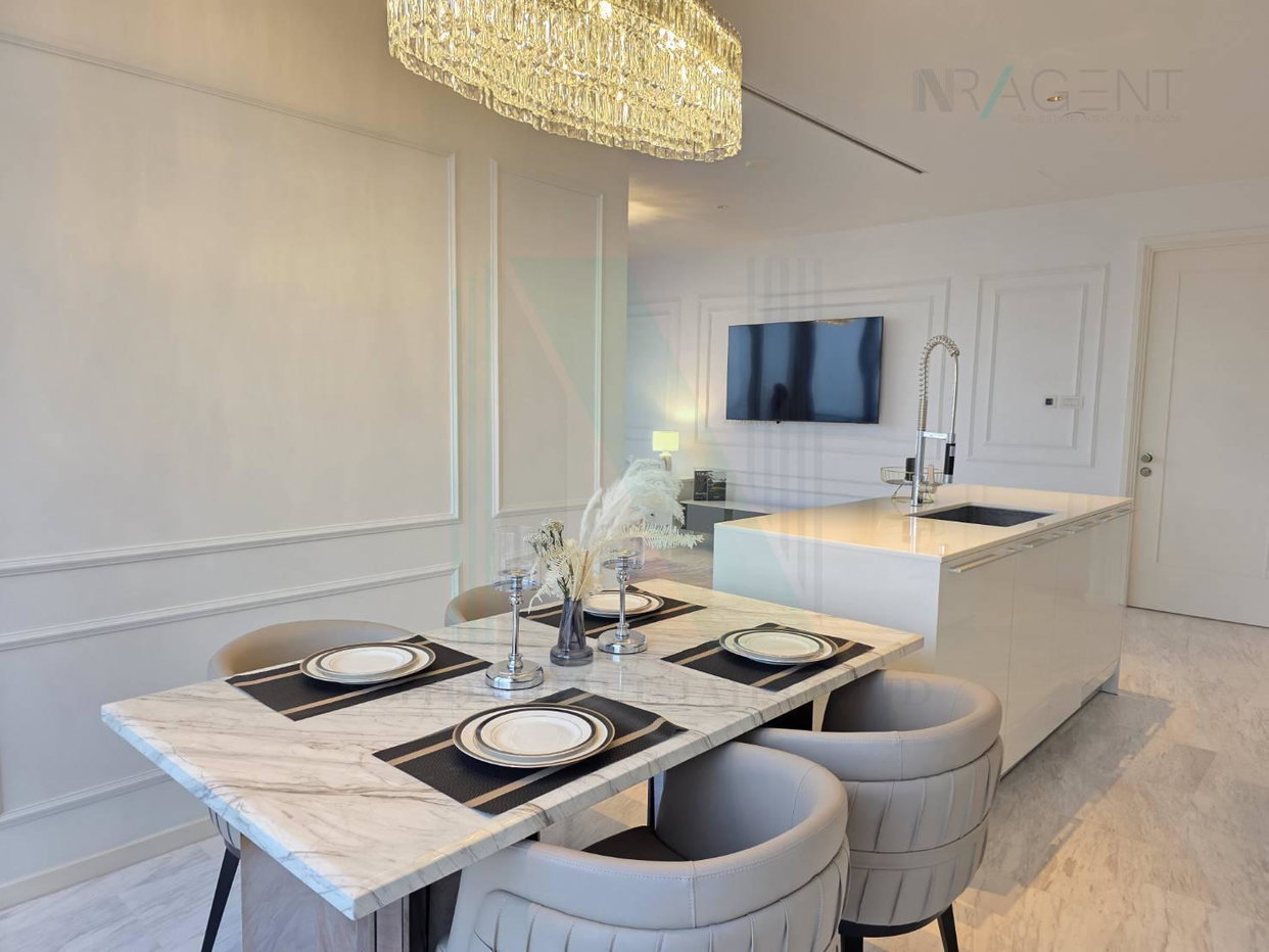 รูป 📌 ให้เช่าคอนโด โฟร์ซีซั่นส์ ไพรเวท เรสซิเด้นซ์ อาคาร 1 ชั้น 32 2 ห้องนอน ขนาด 117 ตรม ใกล้ เอเชียทีค ริเวอร์ฟร้อนท์ - รูปที่ 7/8