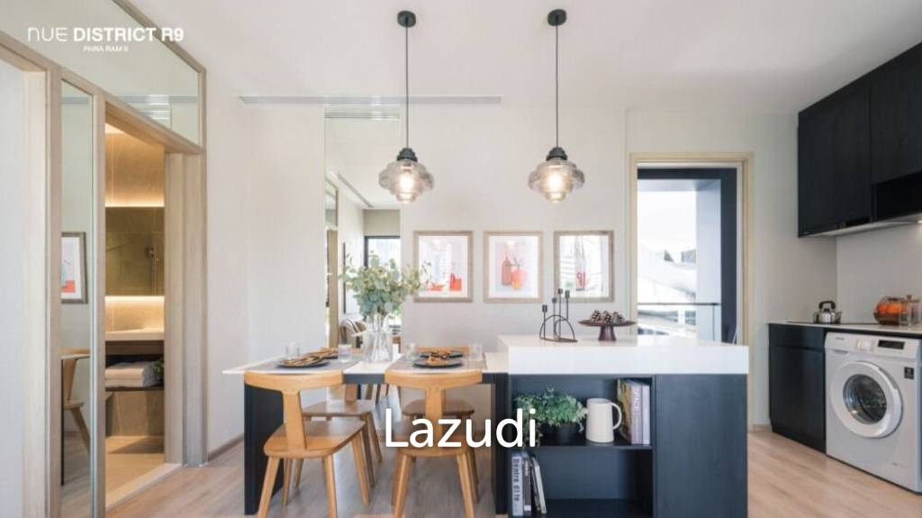 รูป 40.5 ตร.ม. 2 ห้องนอน 1 ห้องน้ำ คอนโดสำหรับ ขายใน ห้วยขวาง - รูปที่ 2/3