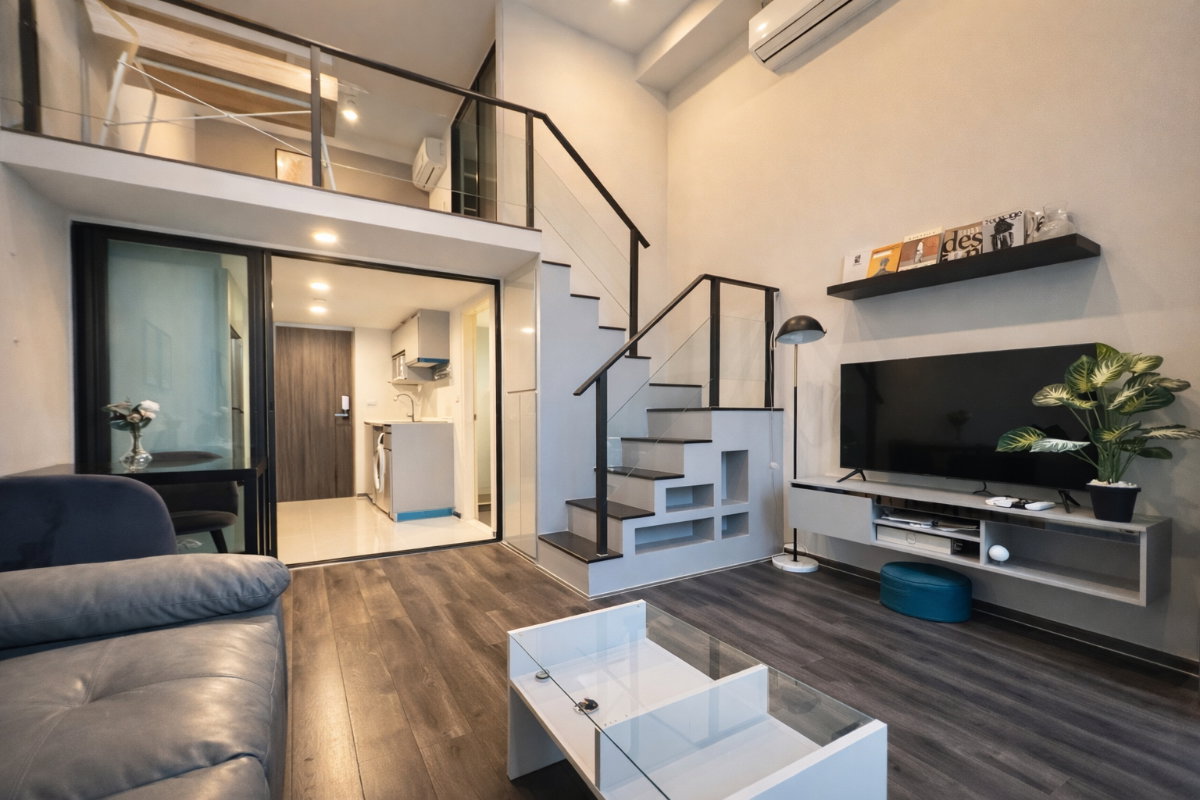 รูป ❗️Duplex ราคาพิเศษ❗️ ไนท์บริดจ์ สเปซ พระราม9 🚩ใกล้ MRT พระราม 9 📲 ติดต่อโทร/ไลน์ 099-289-1569 - รูปที่ 1/12