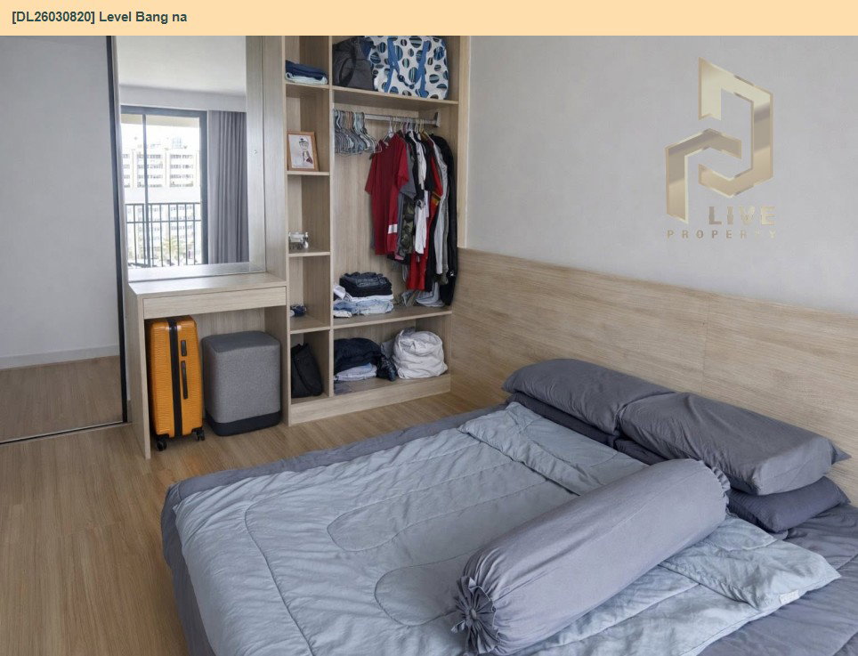 รูป DL26030820 ให้เช่าคอนโด เลเวล บางนา (Level Bang na) ใกล้ BTS บางนา พร้อมเข้าอยู่ โทรด่วน 0614453194 LineID @162cjixi - รูปที่ 5/6