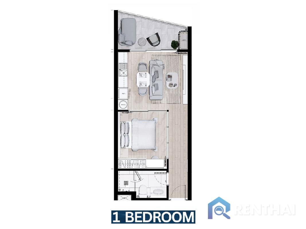 รูป สำหรับ ขาย คอนโด 1 ห้องนอน ที่ The Aqua - รูปที่ 5/25