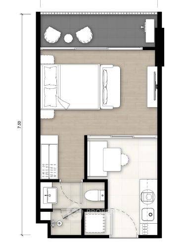 รูป คอนโด 1-ห้องนอน ที่ โซ ออริจิ้น กะตะ ใกล้ หาดกะตะ (ID 1592238) - รูปที่ 4/5