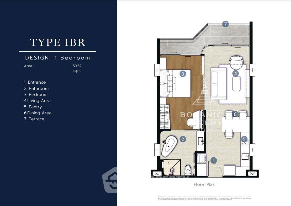 รูป คอนโด 1-ห้องนอน ที่ โบทานิก้า ไฮธ์ คอนโดมิเนียม ใกล้ หาดลากูน่า (ID 1429338) - รูปที่ 8/8