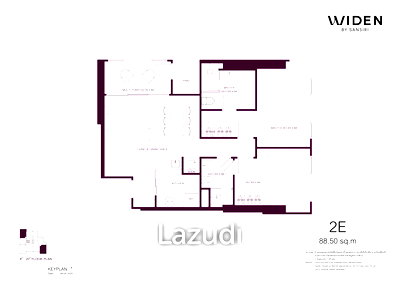 Condos for sale : 2 Bed 2 Bath 88.5 SQ.M. Widen By Sansiri