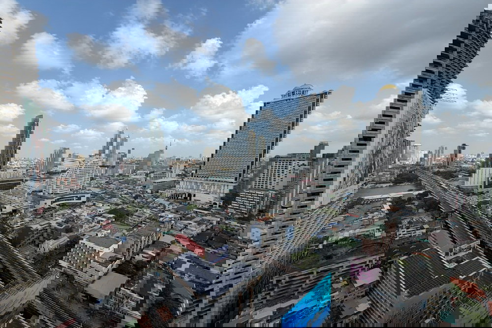 รูป ขาย- เช่า ! Rhythm Sathorn, ทำเลสาทรใกล้ BTS ! 2 นอน, 2 น้ำ, วิวแม่น้ำ, ชั้นสูง26+, ห้องทิศเหนือ!! Code C20260300025 แต่งครบ, ราคาพิเศษ!! - รูปที่ 17/18