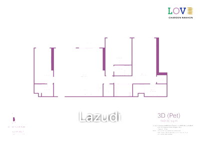 ขายคอนโด : คอนโดหรู 149 ตร.ม. ชั้นสูง วิวแม่น้ำ ย่านคลองสาน