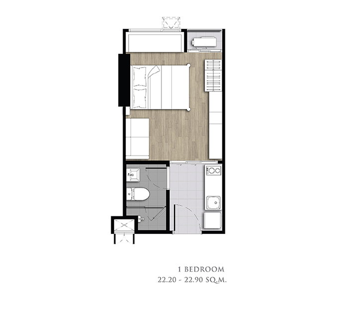 picture Condo for Rent – KnightsBridge Collage Ramkhamhaeng - 6/6