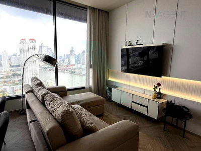 Condos for rent : 📌 For Rent Condo CHAPTER CHAROENNAKHORN-RIVERSIDE Building 1, Floor 28,2 bed room, Room size 68 sqm