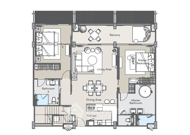 2-BR Condo at Angsana Oceanview Residences close to Laguna (ID 1295066) - image 6