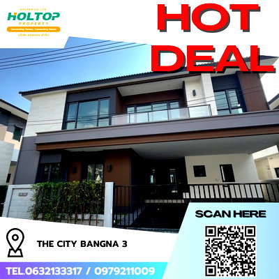 เช่าบ้านเดี่ยว สมุทรปราการ : #R9648 🎉 180369 ให้เช่าบ้าน The City Bangna 3