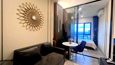 ขายคอนโด : ขายคอนโด ดิ ออริจิ้น ปลั๊ก แอนด์ เพลย์ รามอินทรา อาคาร 1 ชั้น 12 1 ห้องนอน ขนาด 26 ตรม ใกล้ ใกล้ รถไฟฟ้า สถานีรามอินทรา กม.9