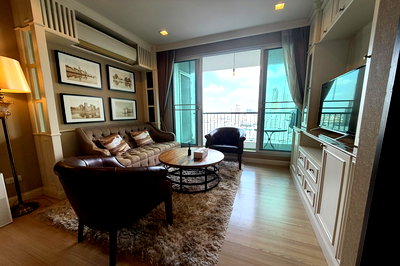 Condos for sale : Sale  ! Rhythm Sathorn, 2 bedroom, 2 bathroom, River view, high floor, North Facing!!🔥Code C20260300025 furnished, ready to move in, Special Deal!!📣