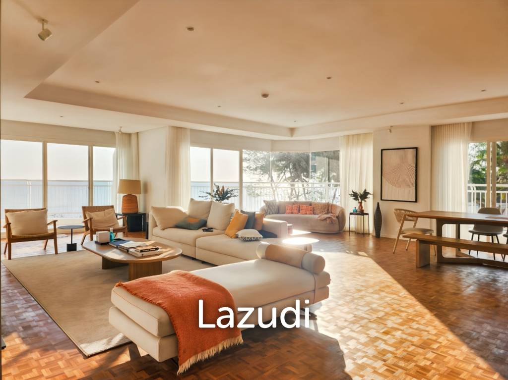 รูป คอนโดหรูริมชายหาดโอเชียนวิว 4 ห้องนอน 3 ห้องน้ำ ในโครงการบ้านทิวคลื่น หัวหิน - รูปที่ 4/13