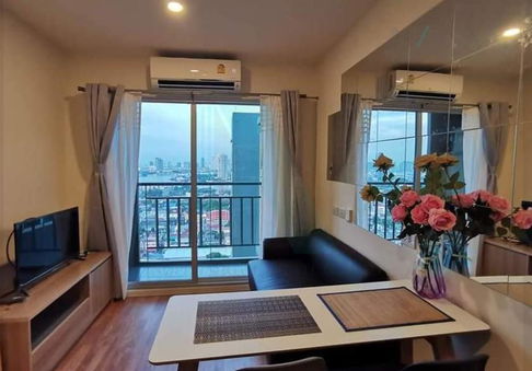 For rent condo LUMPINI VILLE SUKSAWAT - RAMA 2 Building 1, Floor 26,1 bed room, Room size 25.00 sqm