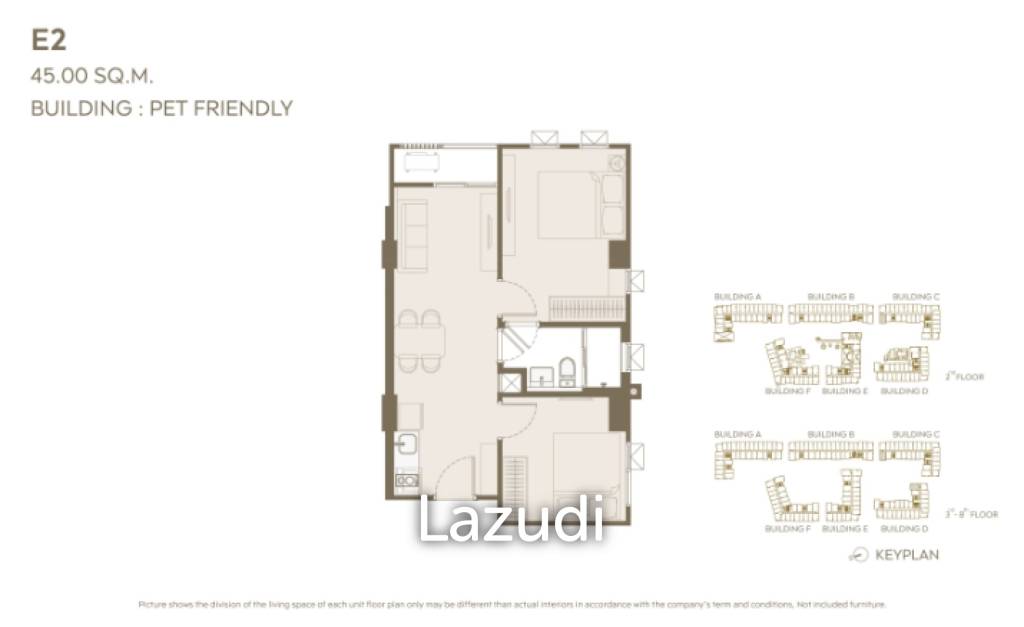 picture Pet Friendly 2 Bedroom Aspire Sukhumvit 103 - 1/1