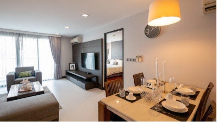 รูป LTH3510 – The Klasse residence FOR RENT 2 beds 2 baths size 100 Sq.M. Nearby MRT Sukhumvit station ONLY 80k/Month - รูปที่ 2/6