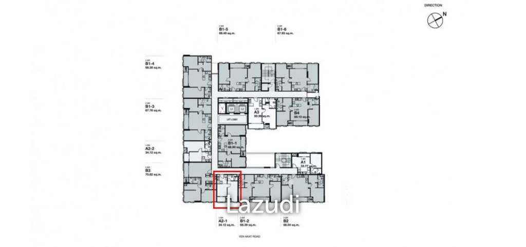 รูป 34.0 ตร.ม.  1 ห้องนอน  1 ห้องน้ำ คอนโดสำหรับ ขายใน ทุ่งมหาเมฆ - รูปที่ 6/7