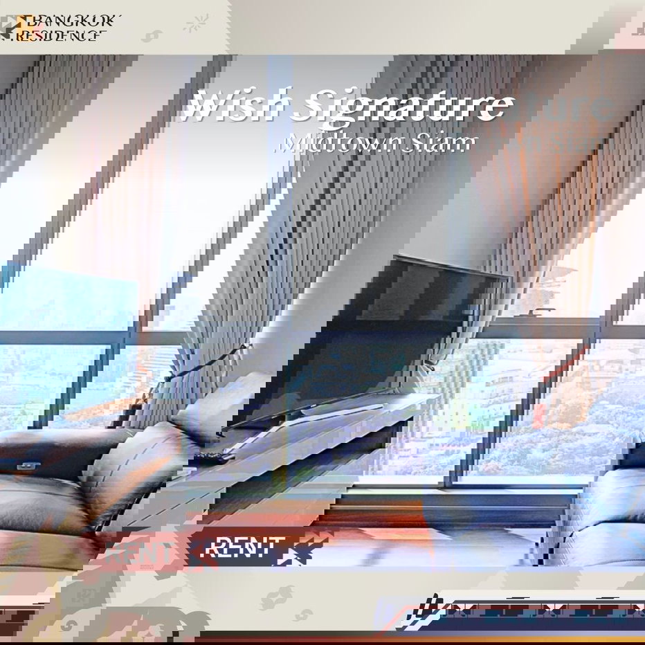 รูป  ห้องพิเศษ!✨ Private Lift + วิวทิศใต้ 💫 Wish Signature Midtown Siam ใกล้ BTS ราชเทวี  - รูปที่ 1/10