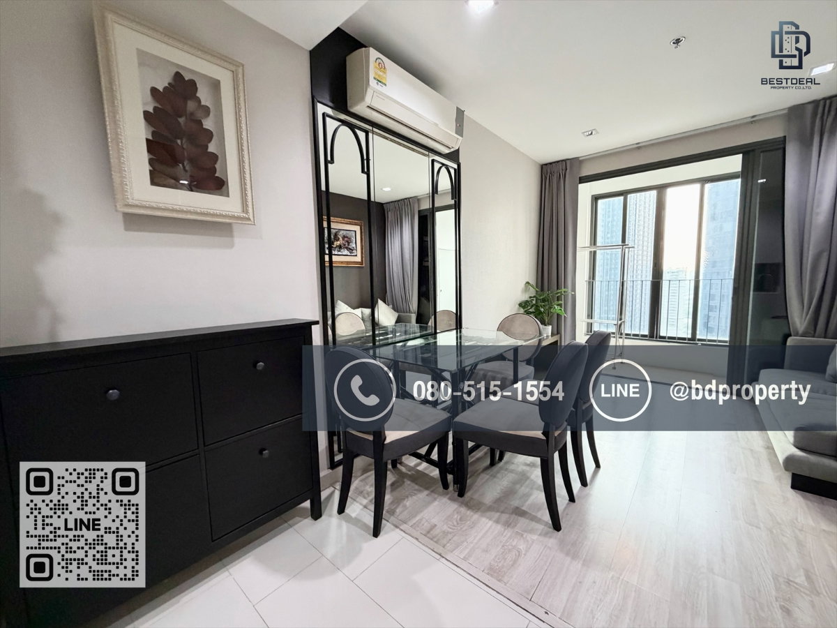 รูป Bestdeal ให้เช่าด่วน!!!ราคา 26,000/เดือน 2 ห้องนอน 55 sqm. เฟอร์นิเจอร์และเครื่องใช้ไฟฟ้าครบพร้อมเข้าอยู่ ใกล้MRT และ เซ็นทรัลพระราม 9 เพียง 80 ม. - รูปที่ 15/19