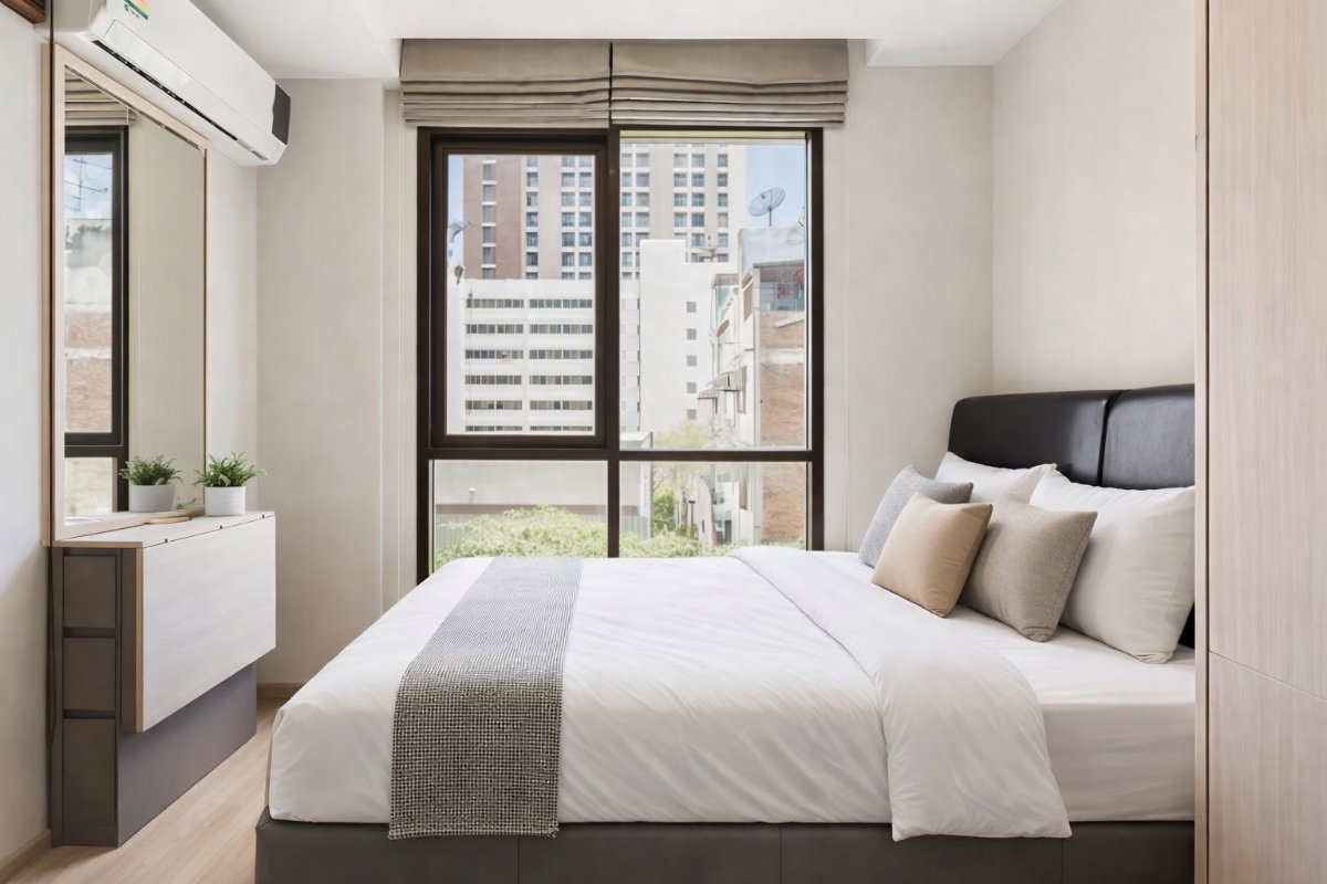 รูป 🍀🍀 🐶Pet Friendly🐱 Rare Unit❤️🔥 ให้เช่า📌 มาเอสโตร 12 ราชเทวี(Line: @rent2022) 🚆BTSราชเทวี พร้อมเข้าอยู่ 🔖A10900 - รูปที่ 2/12