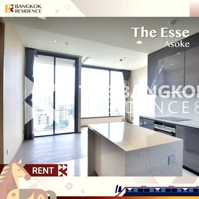 Condos for rent :  The Esse Asoke 🏙️ Gorgeous view 💫 Near MRT Sukhumvit 