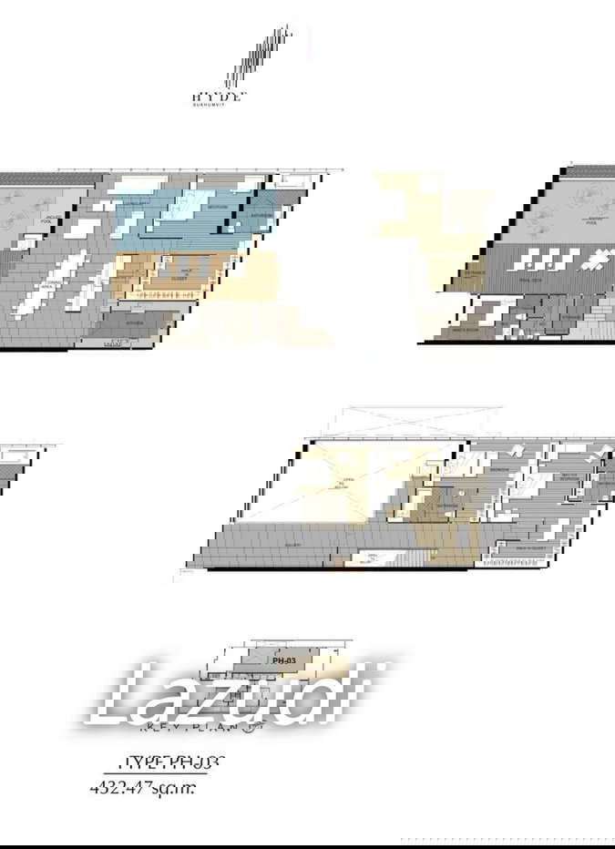 รูป 432.4 ตร.ม.  3 ห้องนอน  4 ห้องน้ำ คอนโดสำหรับ ขาย & เช่าใน คลองตันเหนือ - รูปที่ 9/12