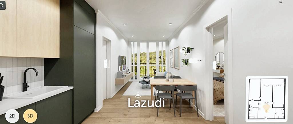 picture 2 Bed 1 Bath 88 SQ.M. Serene Condo Layan - 2/8
