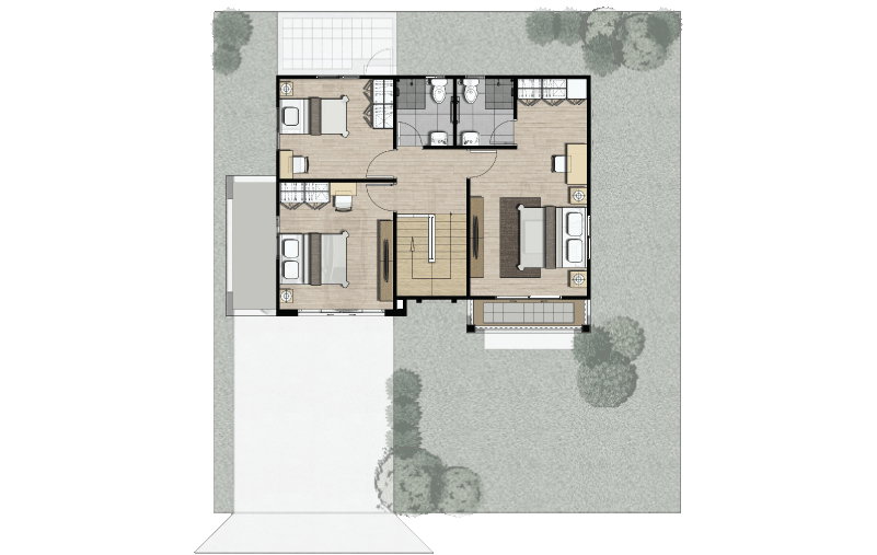 รูป ขายบ้านพร้อมผู้เช่า ตรงข้าม รร ต้นกล้า ใกล้ รพ สันทราย - รูปที่ 2/12