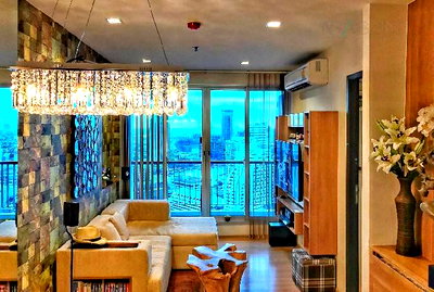 Condos for rent : 🔺 For Rent Condo RHYTHM SATHORN Building S, Floor 33,1 bed room, Room size 45.00 sqm