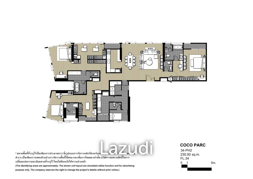 picture Penthouse 3 Beds 256.37 SQ.M Condo at Coco Parc - 1/1